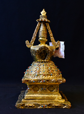 尊胜藏传菩提塔尼泊尔手工