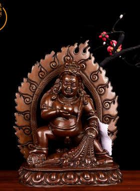 佛像摆件五姓财神尼泊尔手工