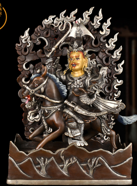 象瑞阁紫铜保平安藏密佛龛纯手工