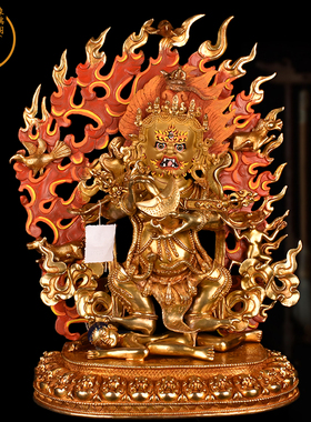 象瑞阁紫铜鎏金保平安藏密佛堂