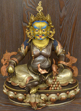 尼泊尔手工篆刻黄财神