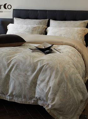 Morco意式轻奢高级感/天丝棉磨毛四件套全棉纯棉主卧室高端秋冬款