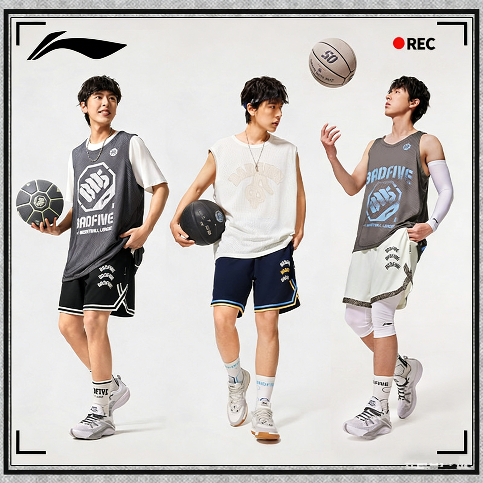 2026新品李宁篮球短裤夏季反伍BADFIVE男子速干凉爽比赛裤AAPV023