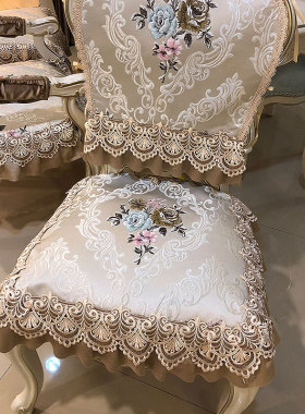 欧式餐椅垫椅子凳子坐垫套装防滑四季通用可拆洗家用布艺垫子定做