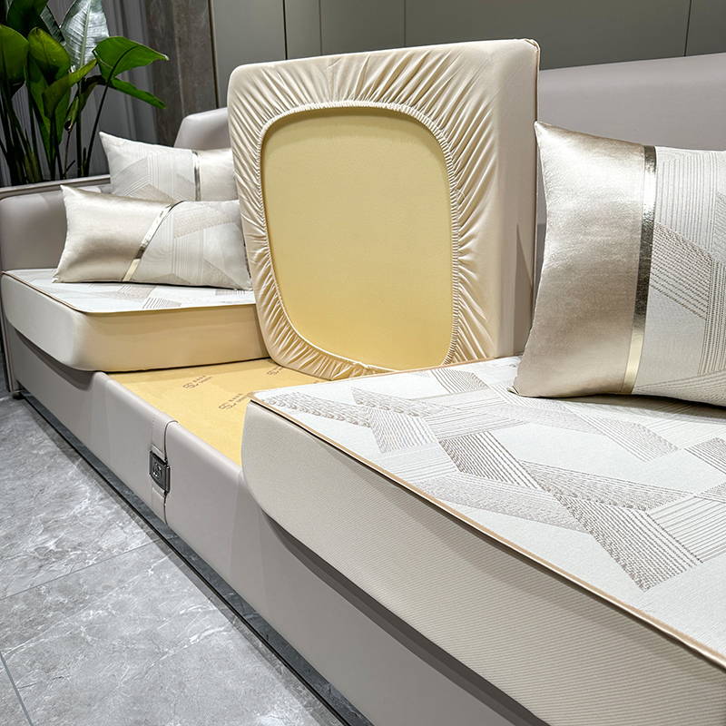 全包沙发套罩冰丝弹力中式