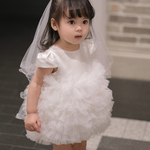 花童礼服小女孩抓周婴儿礼服