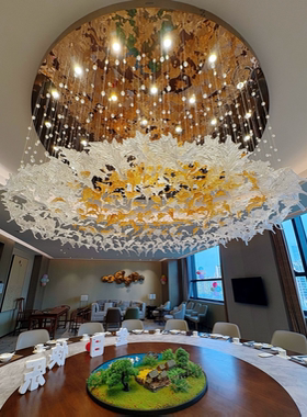 酒店大堂宴会厅餐厅吊灯酒店会所大堂售楼部艺术非标灯具