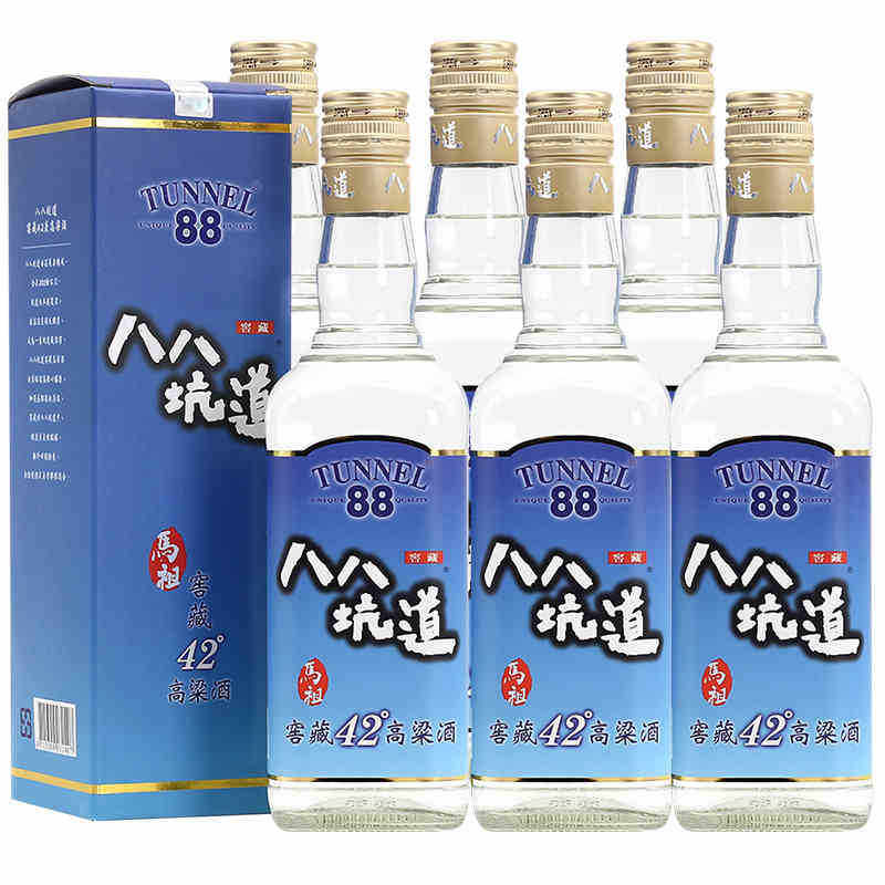 八八坑道窖藏42度600ml清香型纯粮食白酒宴会送礼台湾高粱酒