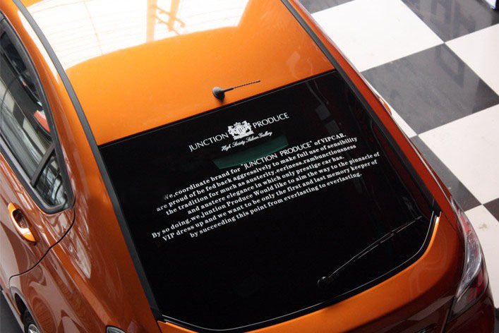 正品1米全字车标贴后JP风挡