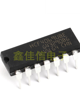 全新原装 HCF4069UBE 逻辑芯片 CMOS 六非门 15V 直插DIP14 现货