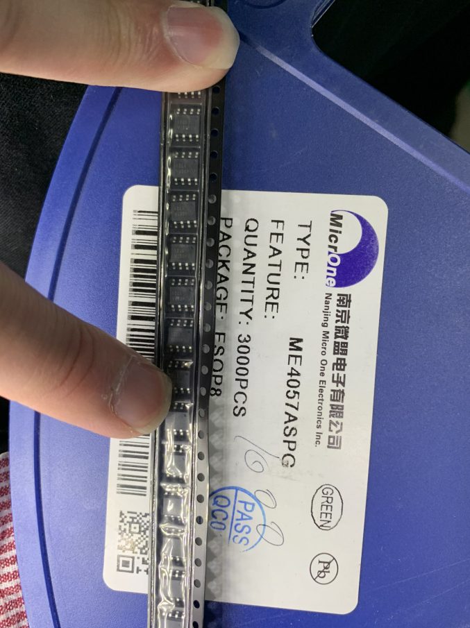 全新微盟 4057a me4057aspg 4.2v锂离子电池线性充电器ic sop-8