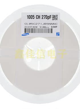 三星贴片电容 0402 271J 270PF 50V 5% J档 样品 10K装 电容全系