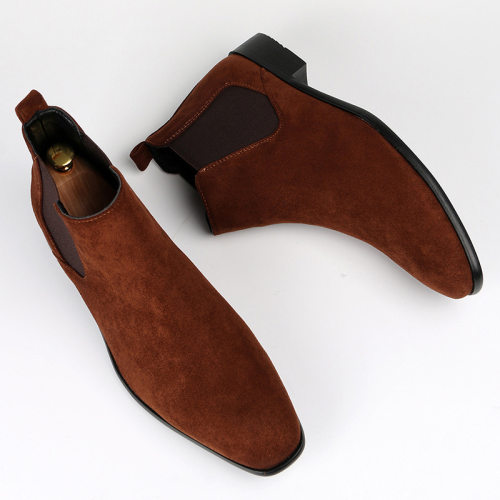 男士切尔西靴小方头短靴Men Chelsea boots with toe short boots