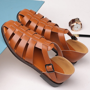 Men oversized casual sandals beach daily Roman shoes男鞋凉鞋