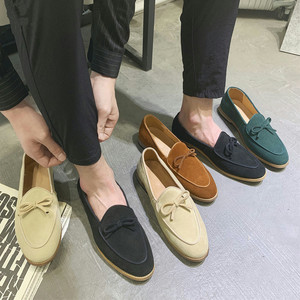 Genuine Leather Loafers Men Driving Shoes 大码男皮鞋