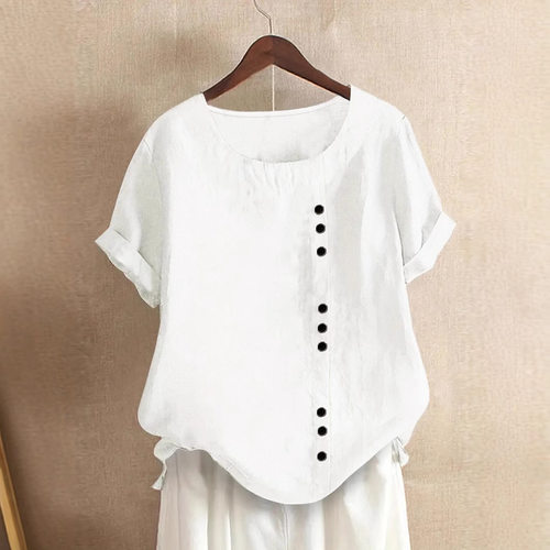 休闲百搭纽扣衬衫Casual versatile clean color button up shirt