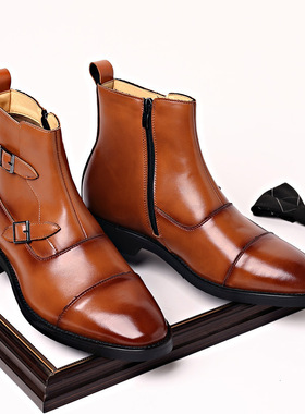Men Chelsea boots pointed boots Martin boots尖头男靴皮鞋
