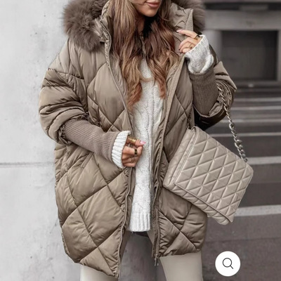 Temperament Winter Hoodie cardigan Coat 气质冬季连帽开衫外套