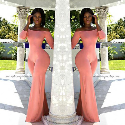 Long Sleeves Shirts Ladies Jumpsuits one-pieces Full pants