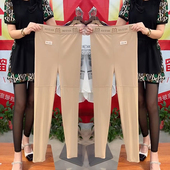 大码 防走光安全裤 九分半网夏季 薄款 高腰网纱显瘦女高腰打底裤 爆款