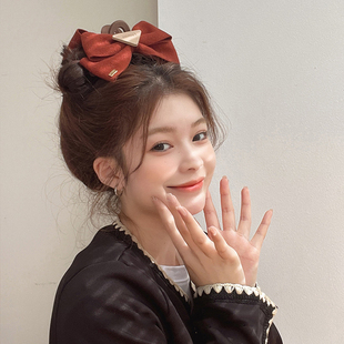 在逃公主同款蝴蝶结抓夹头顶大号发夹高级感后脑勺鲨鱼夹头饰夹子