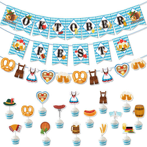 慕尼黑啤酒节派对装扮用品 Oktoberfest Party Supplies Banner