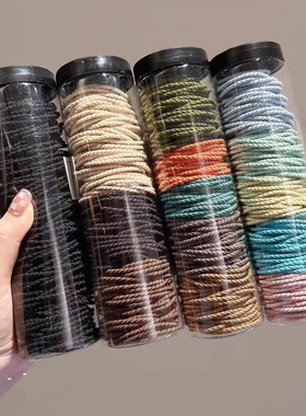 100PCs Hair Bands Elastics Ponies Ties 100根弹力发绳马尾发圈