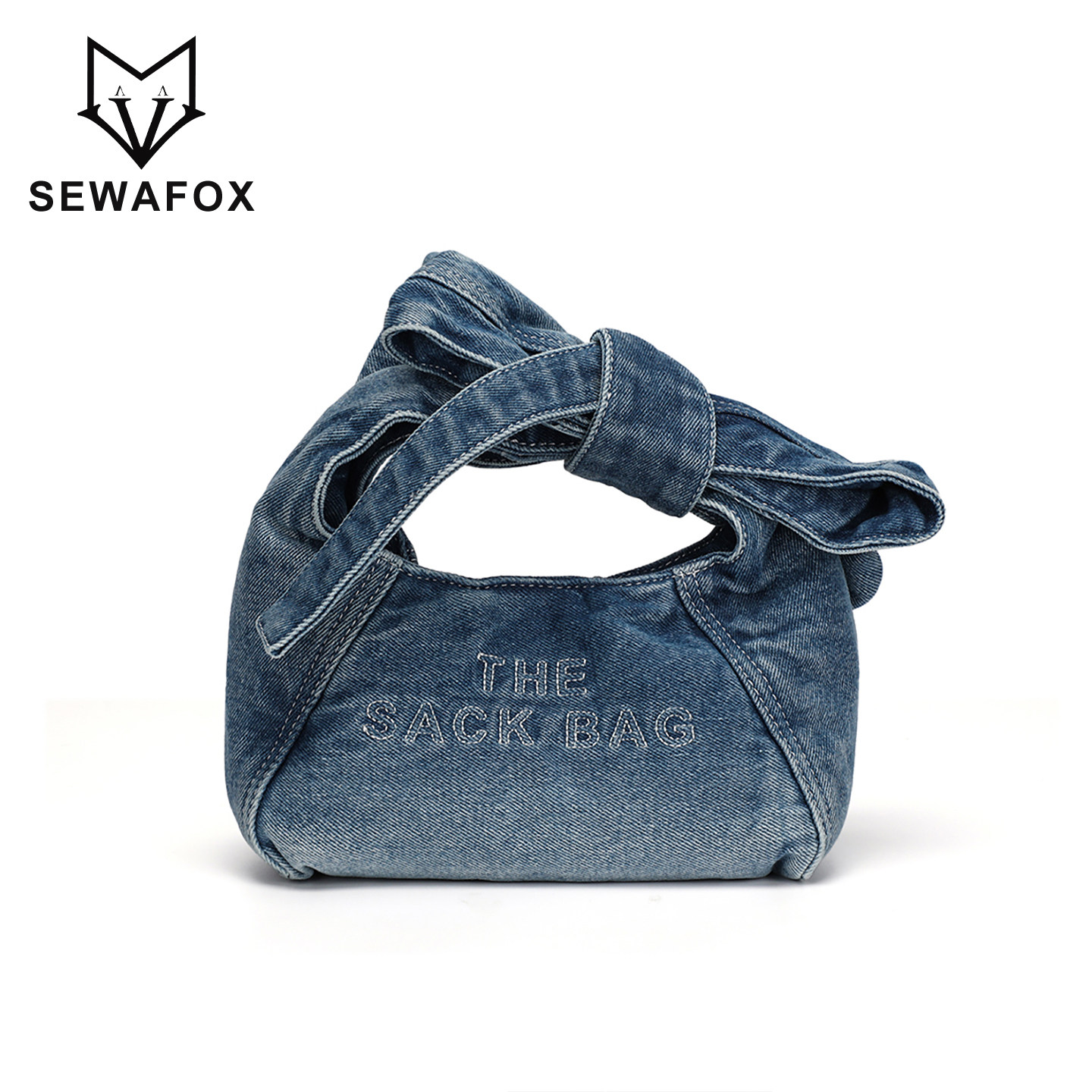 SEWAFOX小众设计丹宁牛仔包