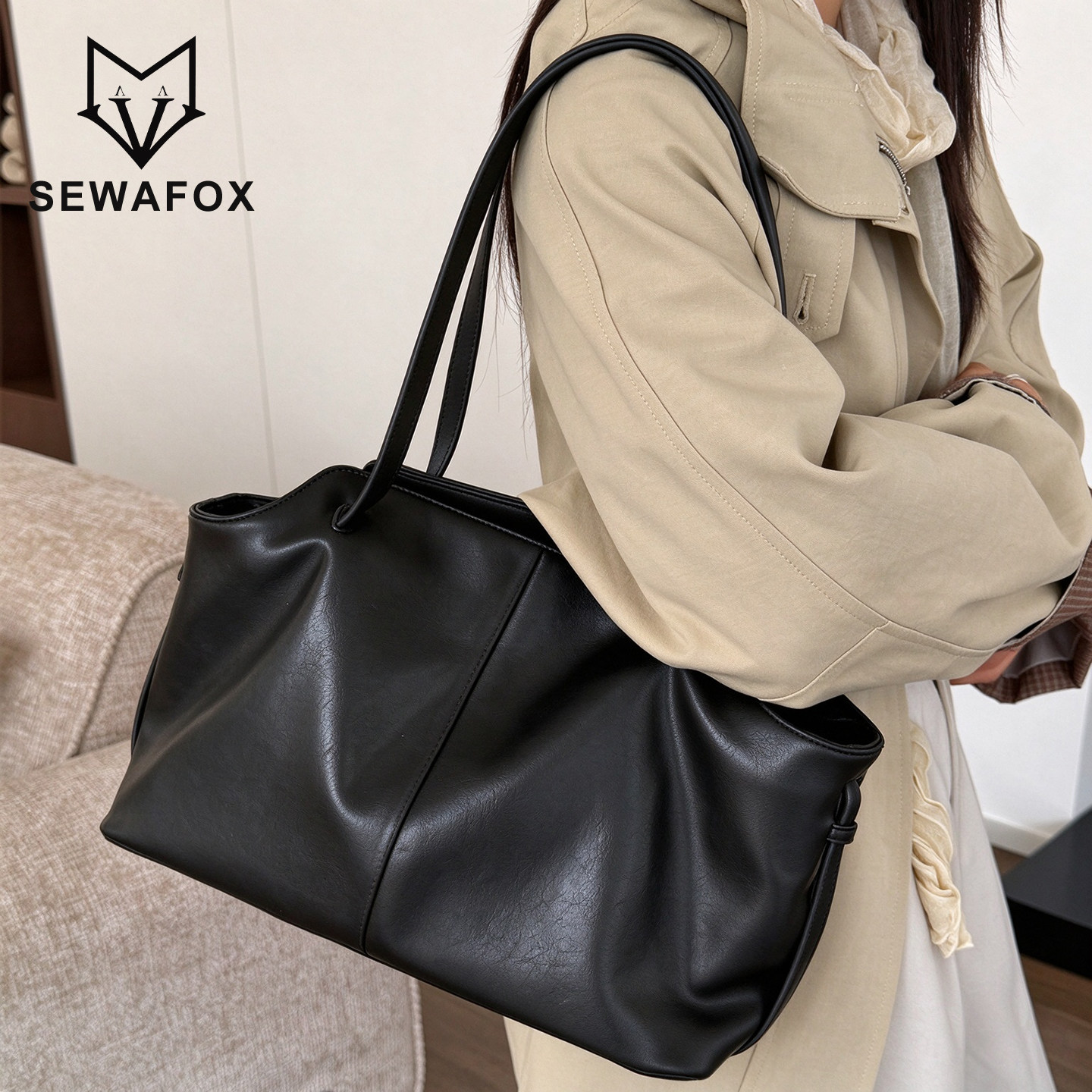 SEWAFOX极简风NOOK托特包女