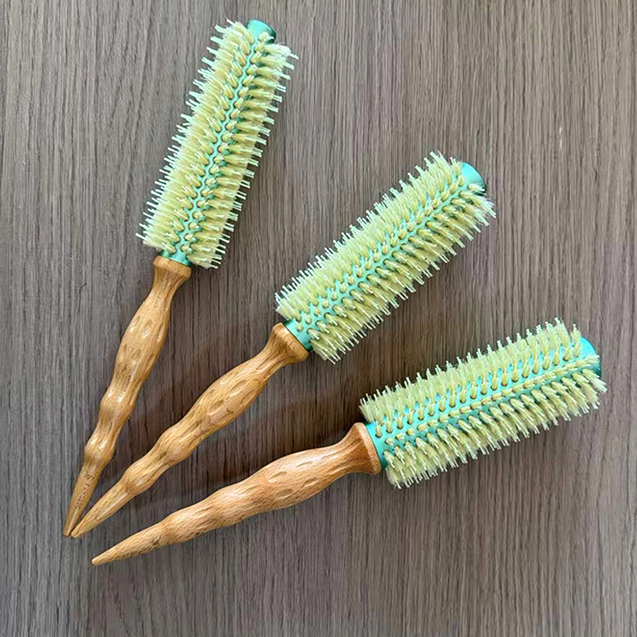 铝管卷筒梳子耐高温猪鬃毛梳