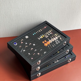 放饰品的大盒子直播首饰桌面首饰展示台手镯串发夹项链戒指收纳架