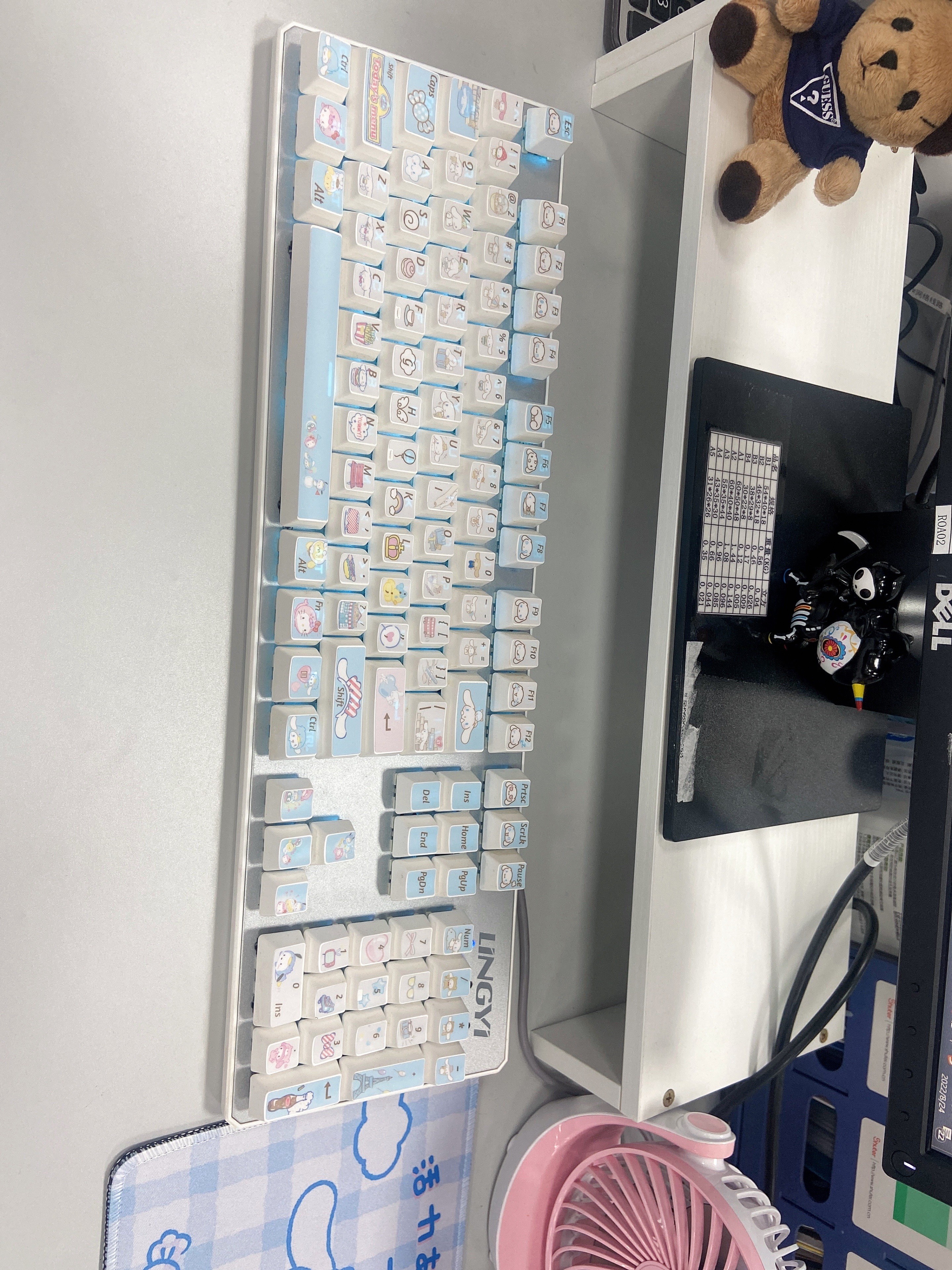 键盘贴纸台式机按键贴保护贴笔记本贴纸保护膜可爱动漫买家秀实拍