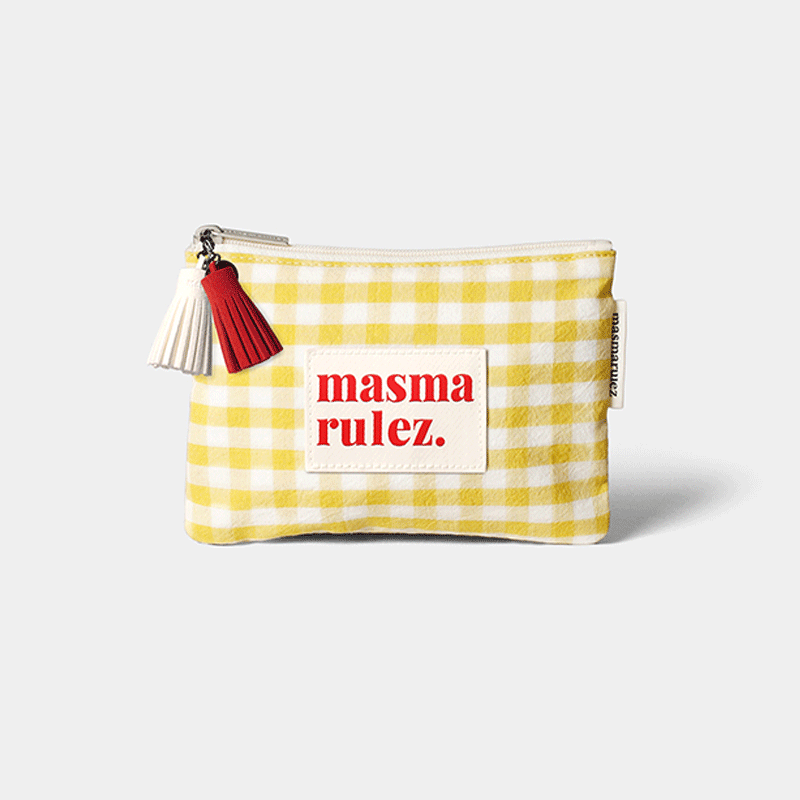 masmarulez原创韩国直邮化妆包收纳包 Basic pouch Spring Yellow