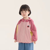 女童风衣外套儿童连帽上衣中小童宝宝春装 女童外套2026春季 新款