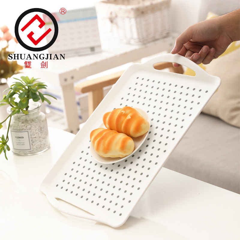双剑防滑托盘塑料酒店餐具用品饭菜盘子茶杯盘硅胶送餐盘托盘家用,餐饮具,盘,淘宝优惠券,粉丝福利购,淘宝优惠卷