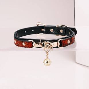 Aura Collar轻奢真皮choker项圈牵引绳亚文化铃铛轻魅力QQ爱项圈