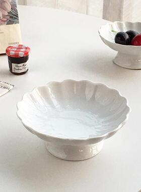 Annie Garden  大厂订单  复古陶瓷高脚坚果盘子点心盘餐盘摆设盘