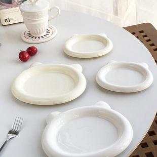 法式 外贸订单 ins风可爱小熊盘子餐盘甜品早餐盘 Garden Annie