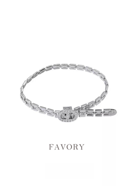 轻奢小猪鼻镶钻项链手链可调节