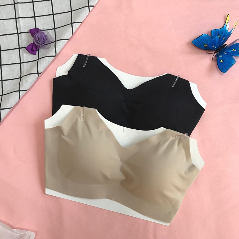 6098日系无痕内衣女睡眠背心运动