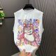 2026夏季 流行简约百搭印花背心坎肩 短袖 新品 青少年港风潮流无袖