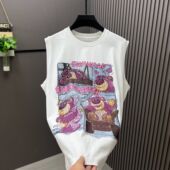 2026夏季 流行简约百搭背心坎肩 短袖 新品 青少年港风潮流无袖