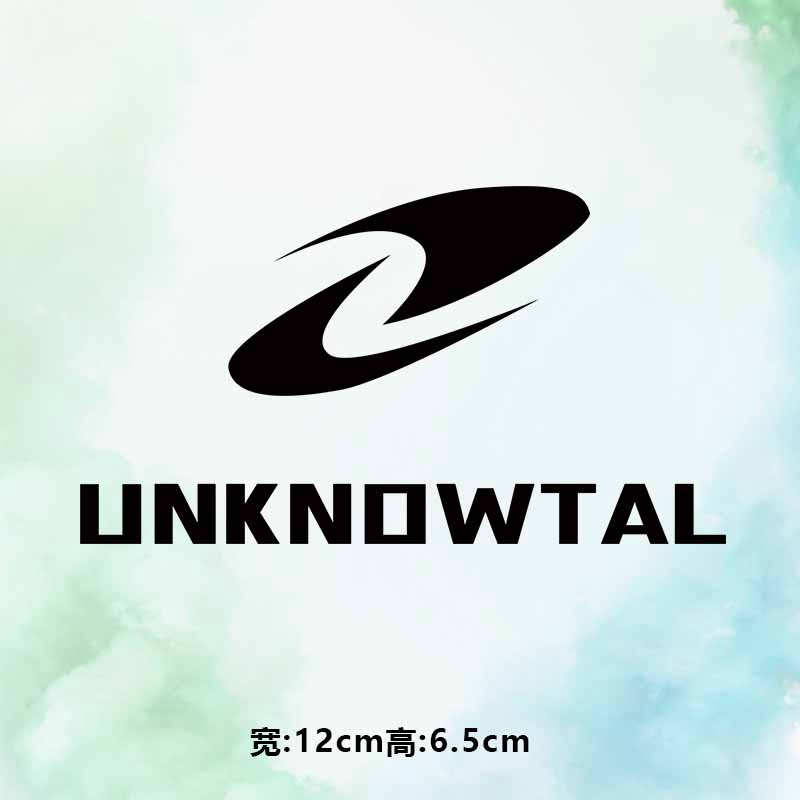 烫画图案新款时尚UNKNOWTAL回旋镖烫画贴印花衣服热转印白墨布贴