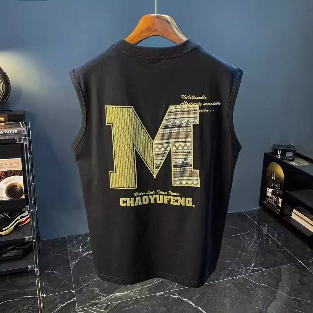 2026夏季新品青少年港风潮流无袖短袖流行简约百搭背心坎肩,男装,背心,淘宝优惠券,粉丝福利购,淘宝优惠卷