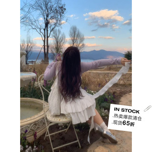 别致独特飘带半身裙春 米米子微胖大码 胖mm 晴日告白 学院风时尚