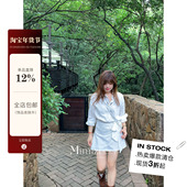 胖mm 白鸽信笺 时尚 米米子微胖大码 别致蕾丝绑带修身 收腰连衣裙