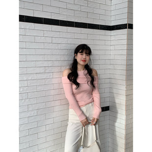 米米子微胖大码胖mm 少女元气显瘦套头圆领气质长袖针织上衣女冬