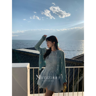 气质别致蕾丝内搭上衣半裙两件套装 休闲时尚 胖mm 米米子微胖大码