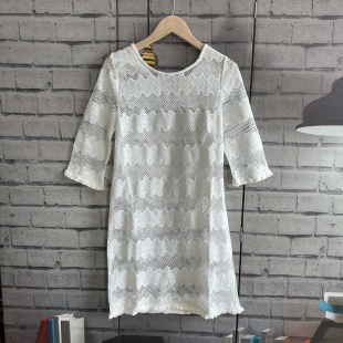 胸围84衣长84小个子修身 连衣裙C601 蕾丝短袖