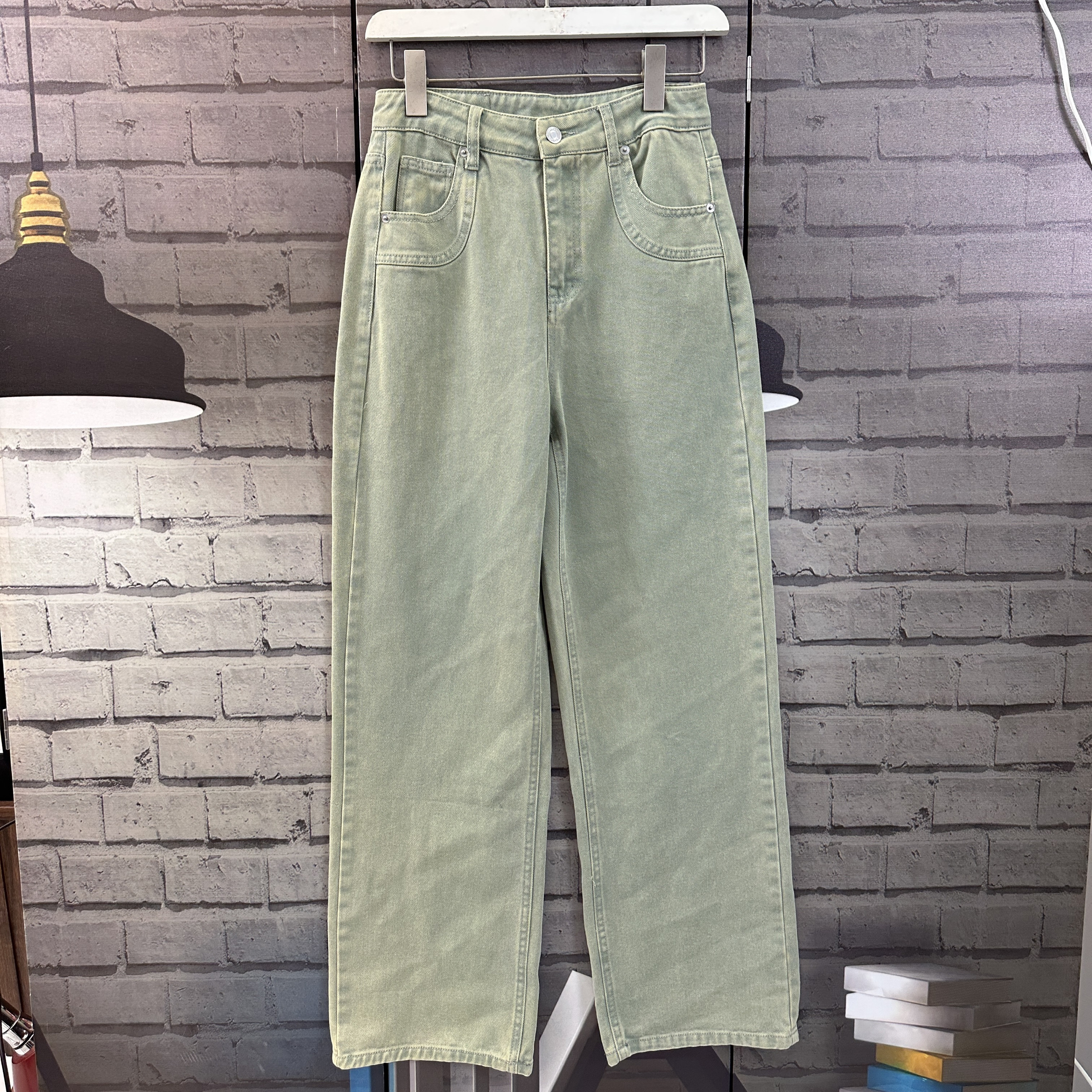 秋季牛仔裤复古蓝色无弹力加厚秋冬款牛仔长裤C001/A704